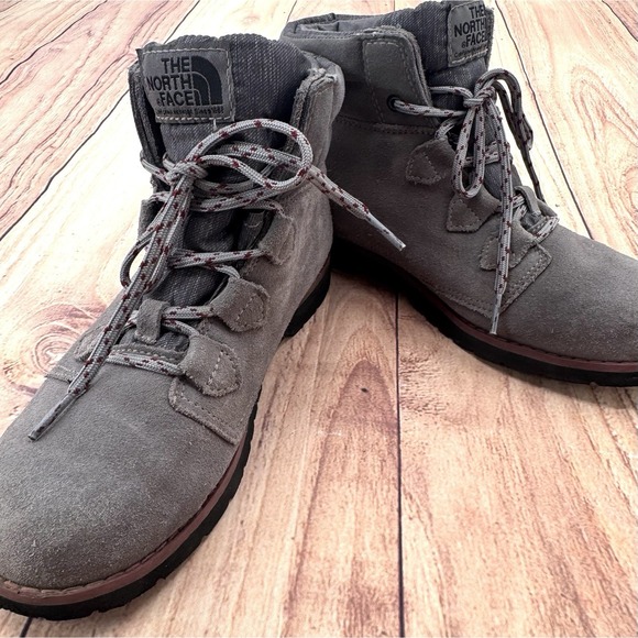 The North Face Heat Seeker 200 Gram Ice Pick Hiking Suede Ankle Boots Womens  7 - Picture 1 of 13